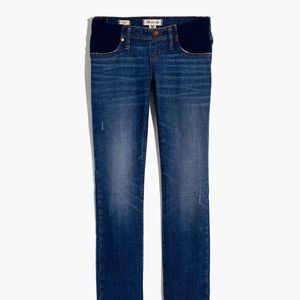 NWT Madewell Womens Maternity Side-Panel Slim Boyjean: Adjustable size 30
